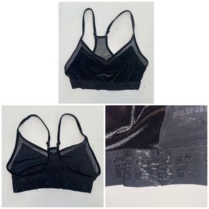 PINK velvet bralette